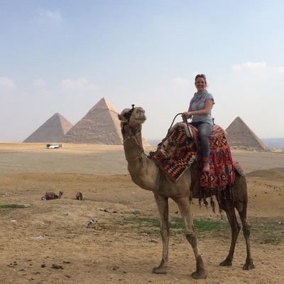 Wendy in Egypte kameel